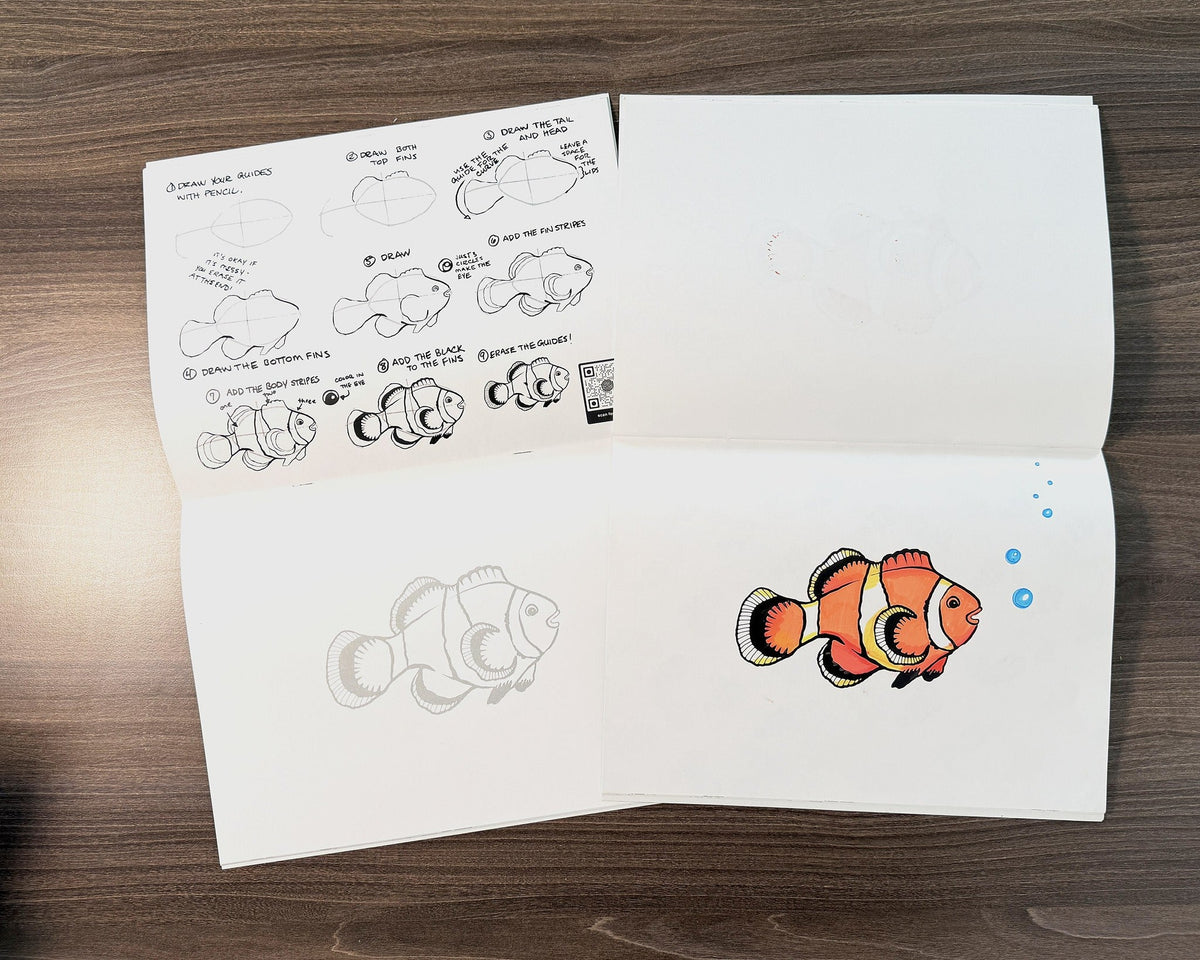 Ocean Animals: Tutorial Drawing Book for Kids