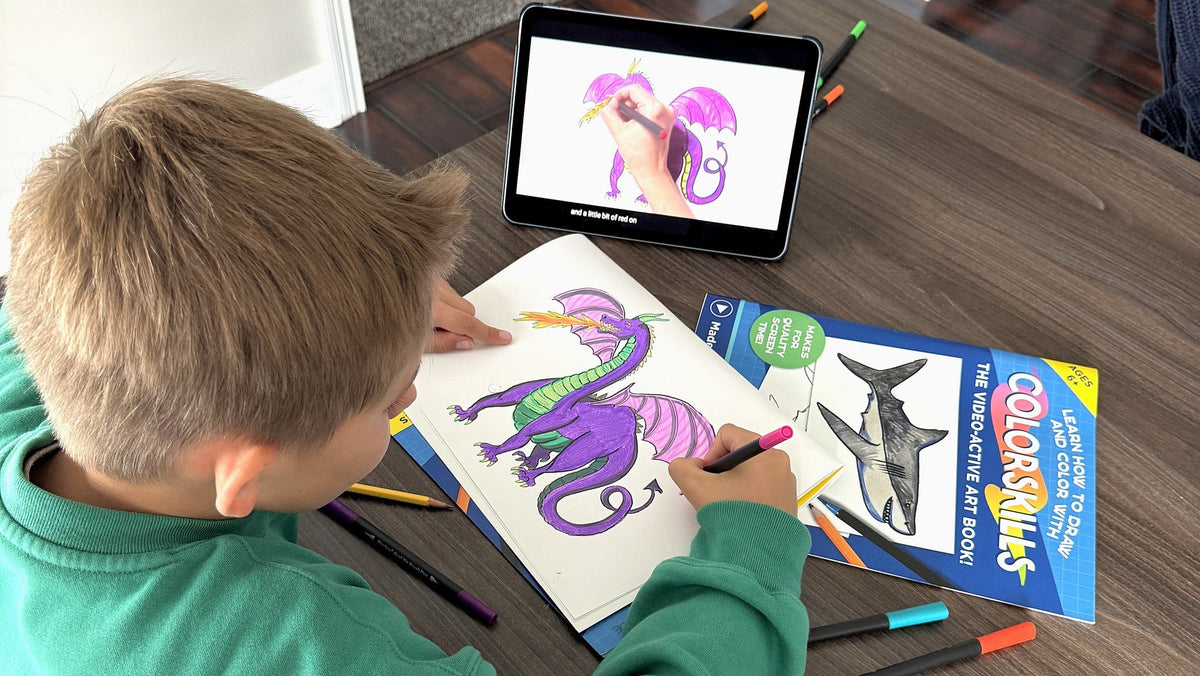Sharks, Dragons & Animals: Tutorial Drawing Book for Kids