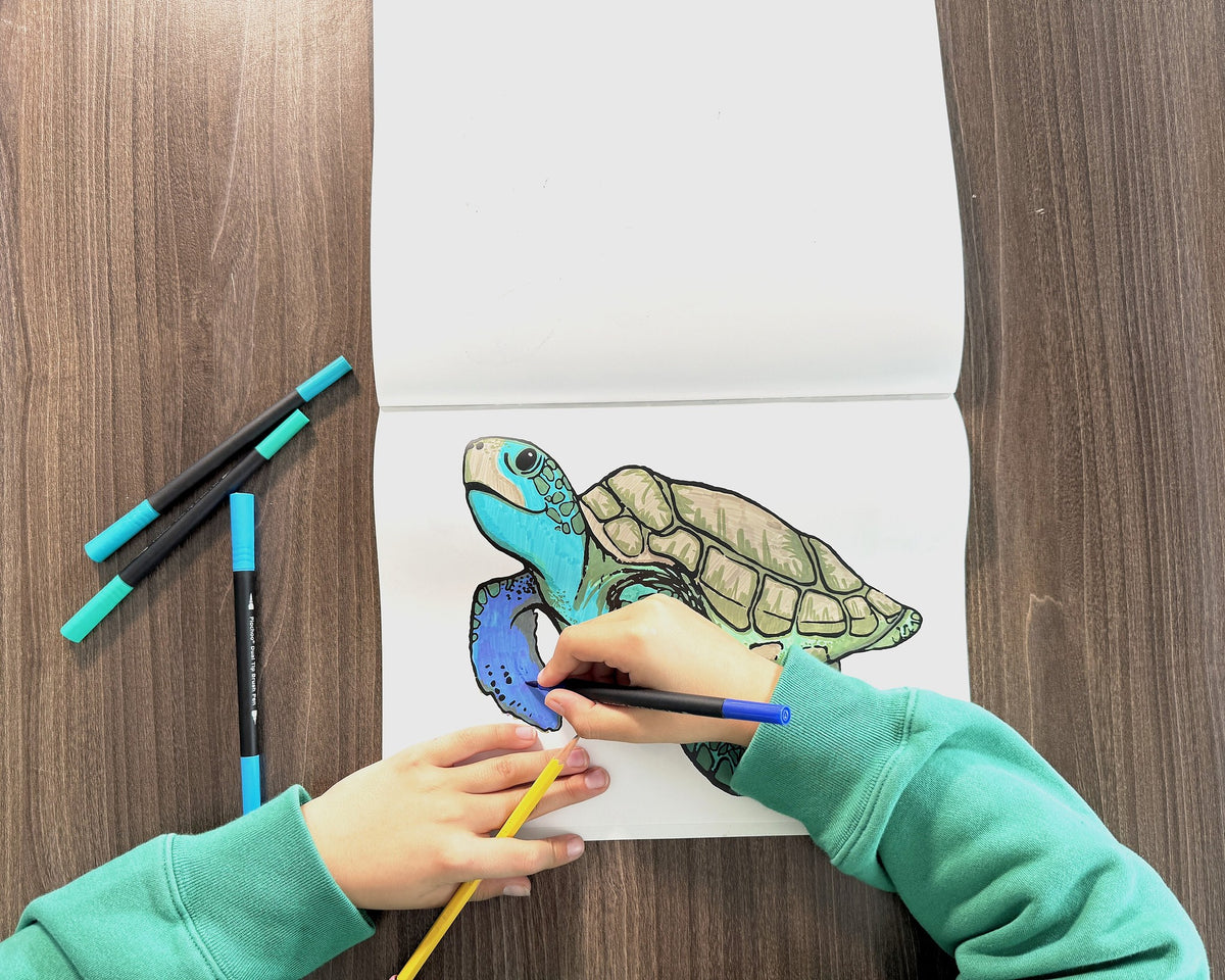 Ocean Animals: Tutorial Drawing Book for Kids