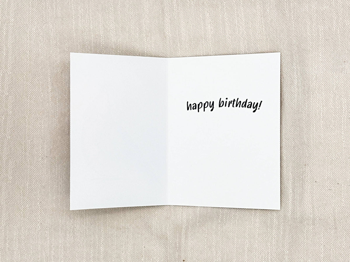 Bluebird birthday card by Miss Hairbrush – inside