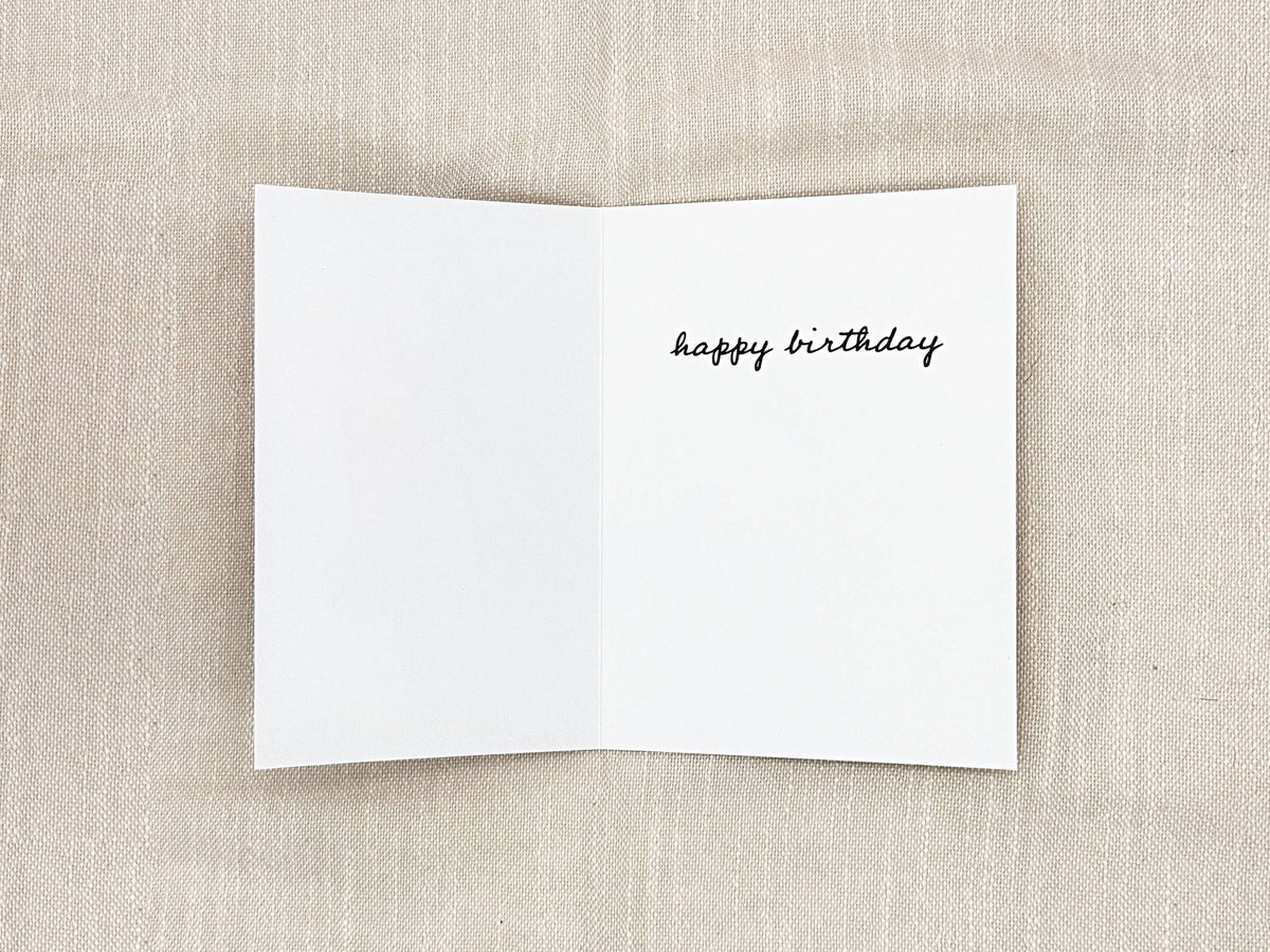 Ballet Shoes birthday card by Miss Hairbrush – inside
