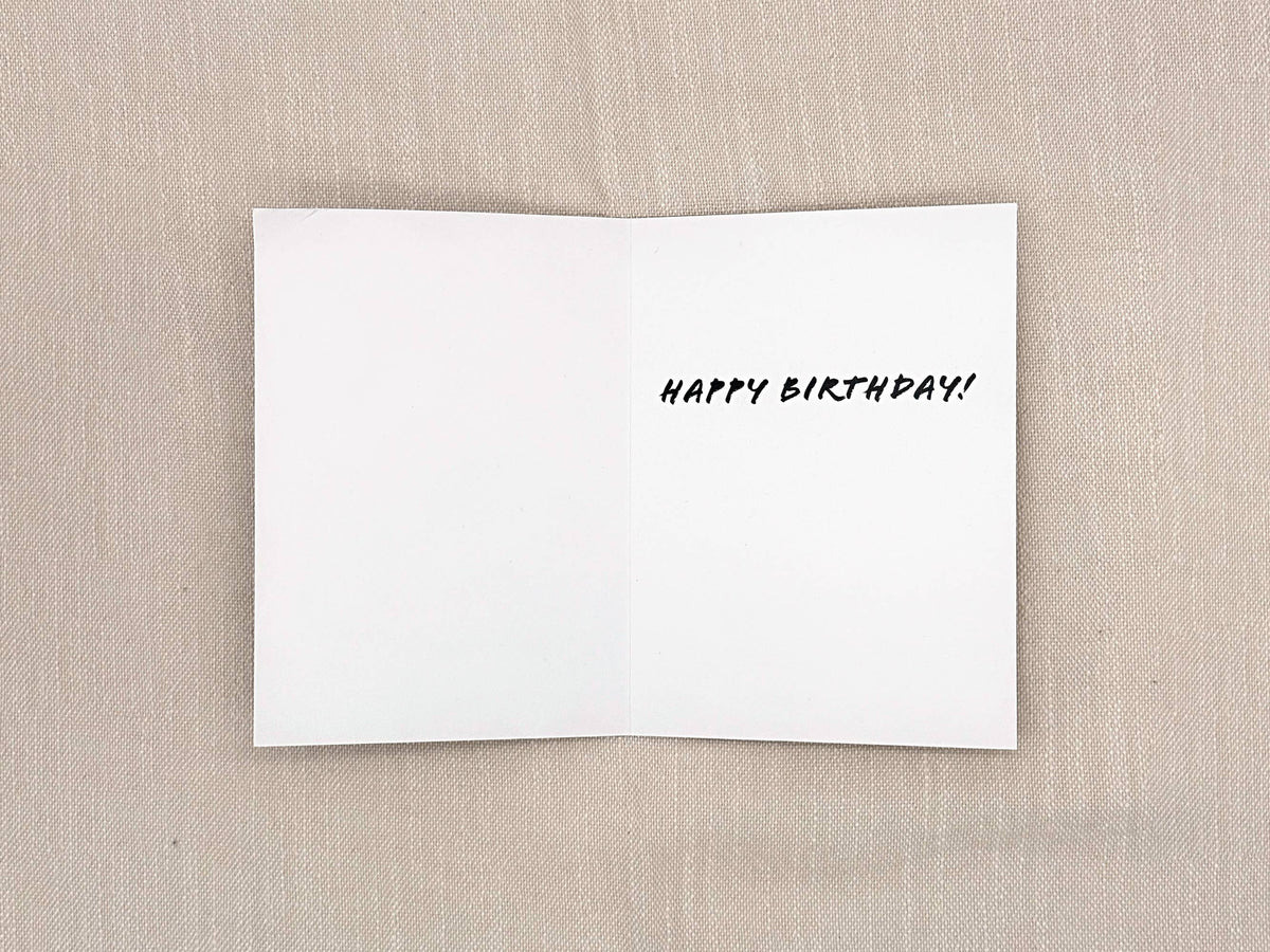 Chocolate Cake birthday card by Miss Hairbrush – inside