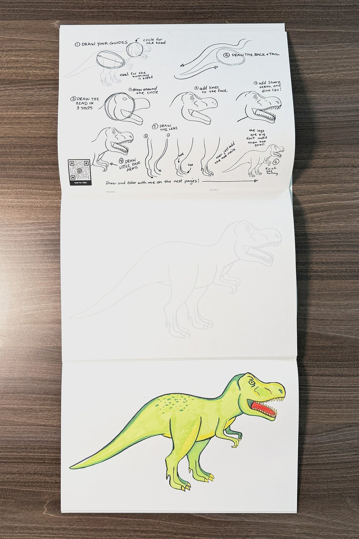 Sharks, Dragons & Animals: Tutorial Drawing Book for Kids