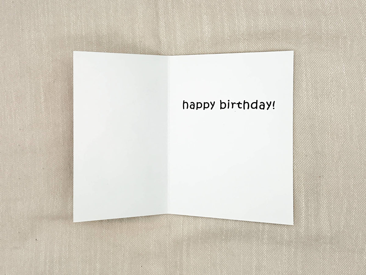 Guinea Pig birthday card by Miss Hairbrush – inside