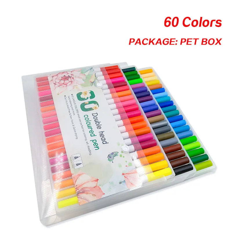 Dual Tip Watercolor Brush Pens