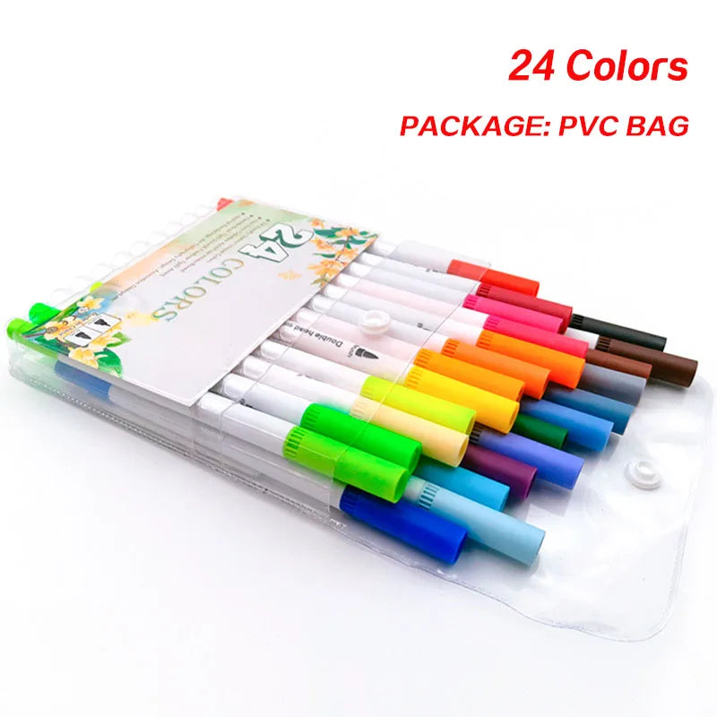 Dual Tip Watercolor Brush Pens