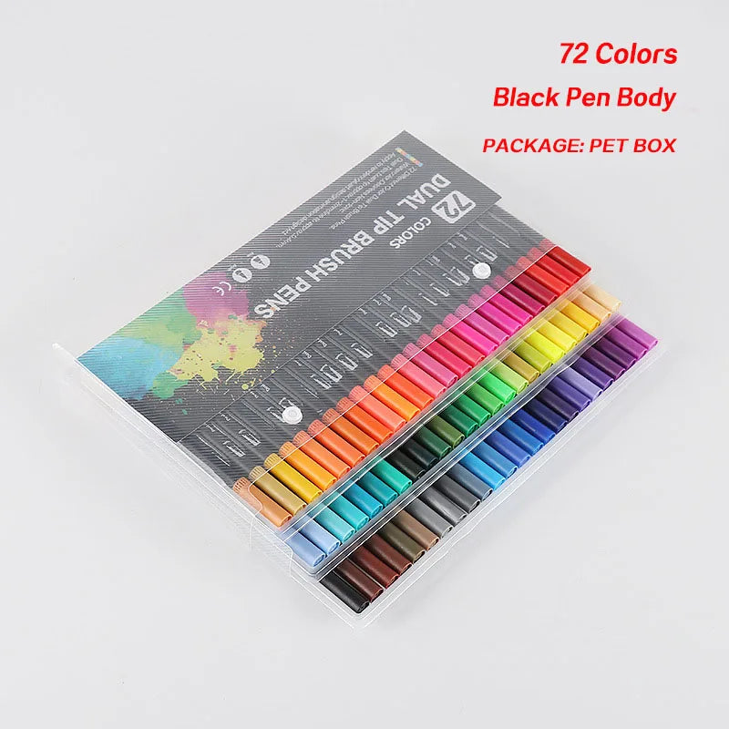 Dual Tip Watercolor Brush Pens