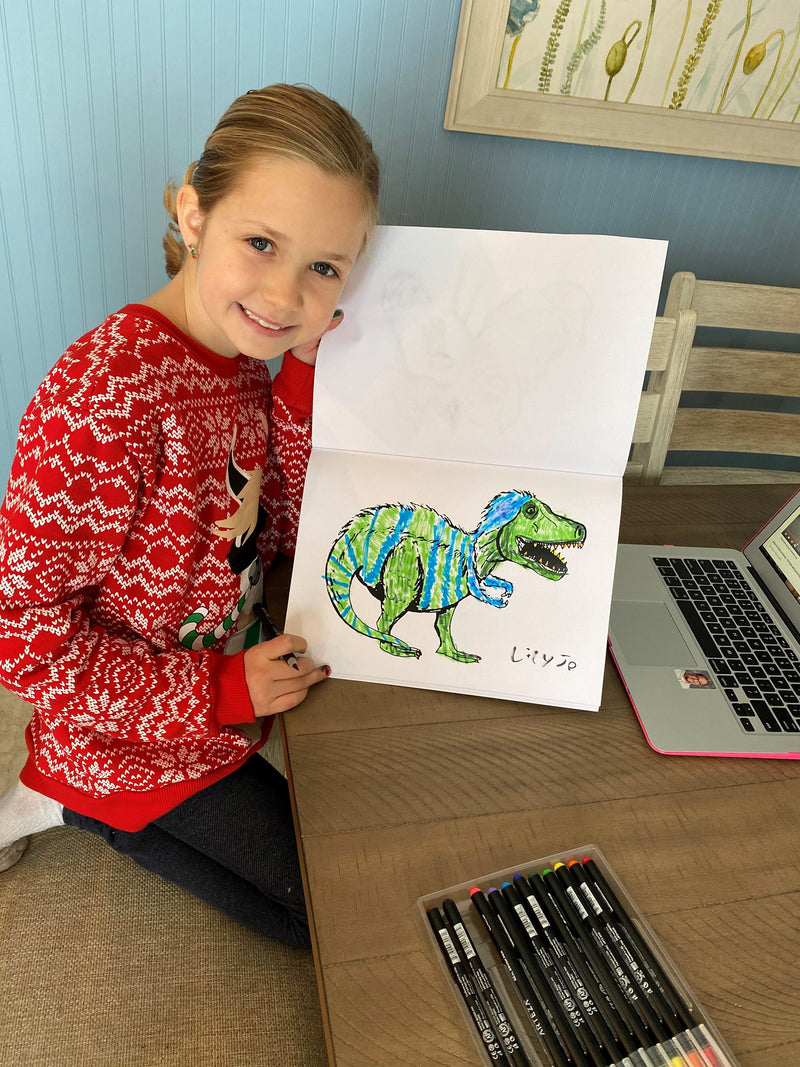 Coloring Tutorial Coloring Book for Kids- Tutorial Videos - Art Activity - Educational Gift