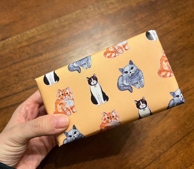 8.5'' X 11'' Printable Cat Wrapping Paper - Cat Gift Paper