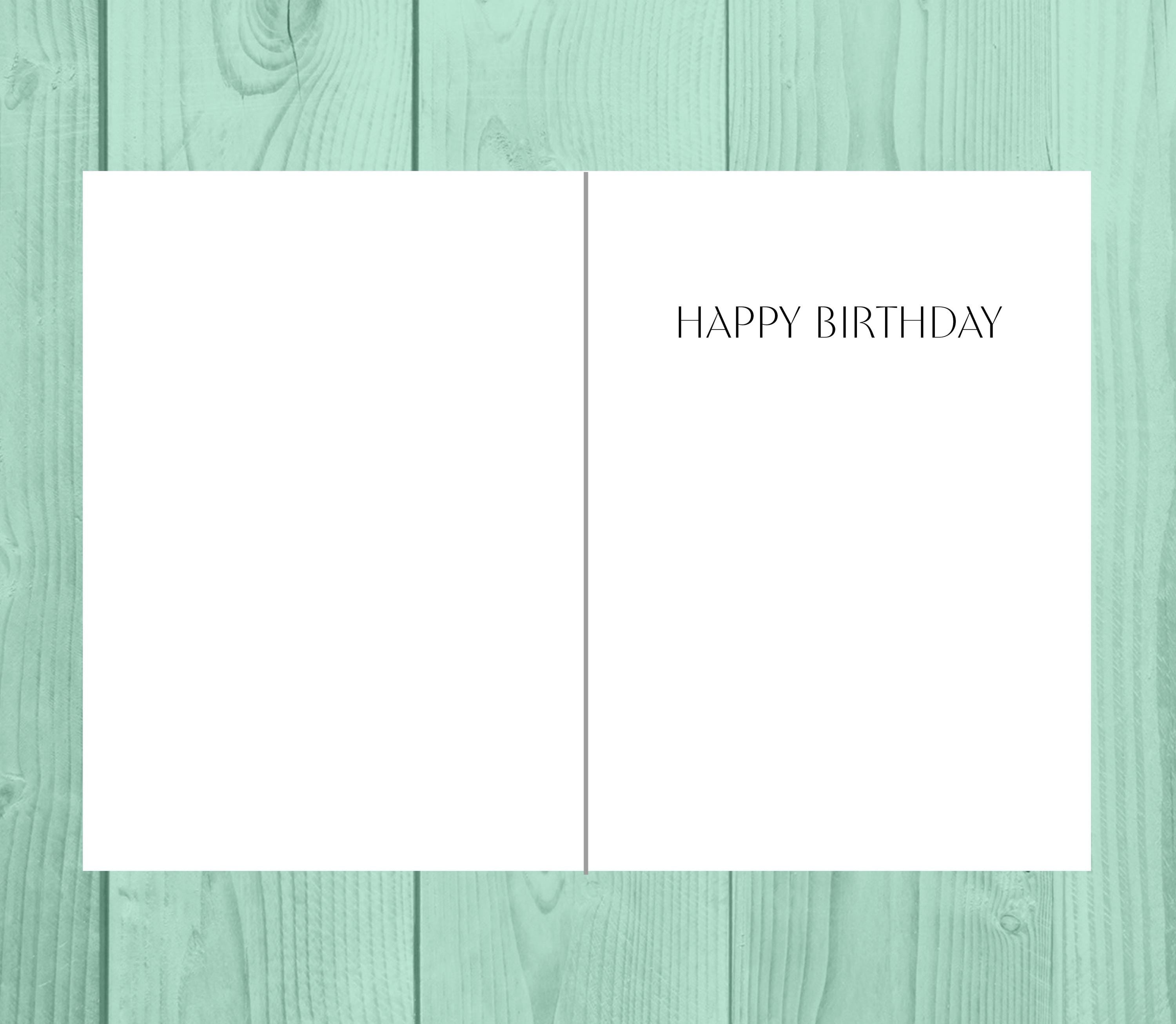 Martini Birthday Card – Birthday Card for a Martini Lover, Cocktail Card