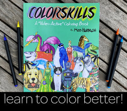 Coloring Tutorial - Art Activities - Youtube Art Videos - How to Use Brush Pens - Coloring Book for Kids - Christmas Gift - Education